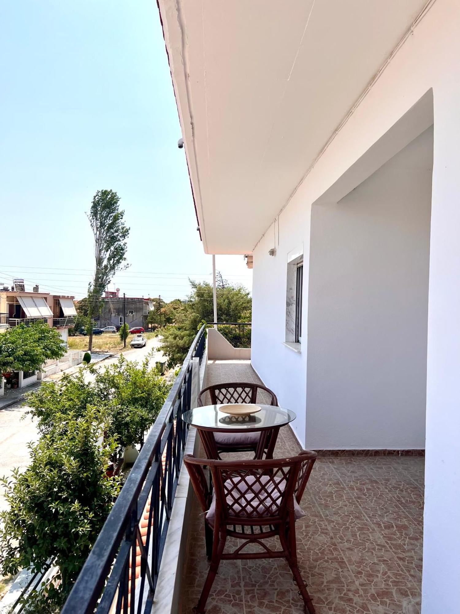 Dimitra House Entire Apartment With Balcony And View Pherrai Exterior photo